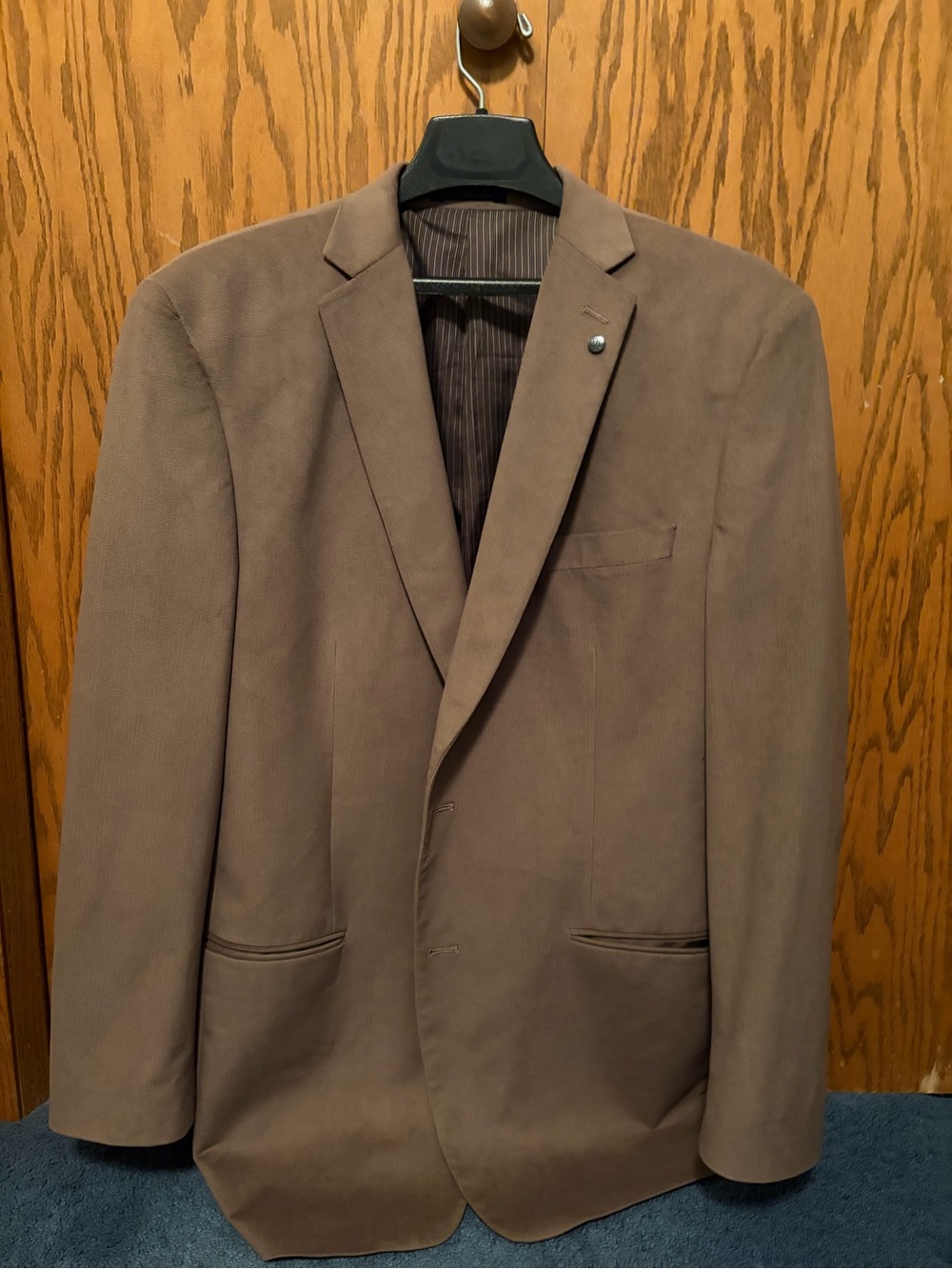 Brown Calvin Klein Men’s Blazer - Classic Single-Breasted Style